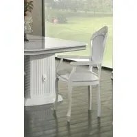 Venus Italian Dining Armchair - White