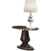 Venus Oval Lamp Table - Walnut