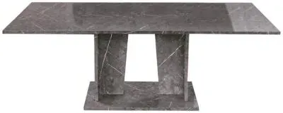 Vittoria 6-8 Seater Extendable Pedestal Dining Table - Grey image