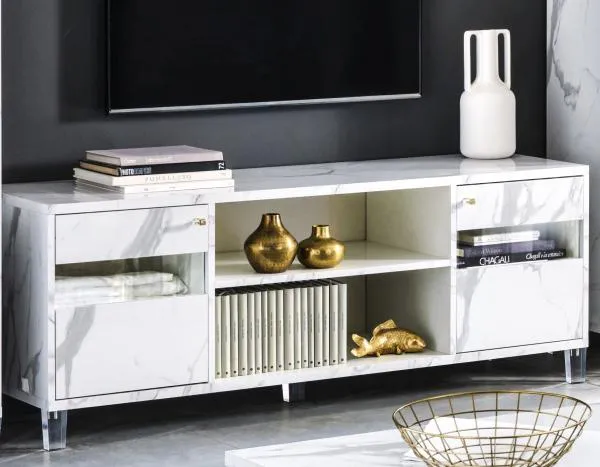 Vittoria Italian 160cm TV Unit - White