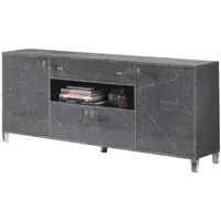 Vittoria Italian 4 Door Sideboard - Dark Grey