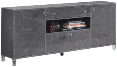 Vittoria Italian 4 Door Sideboard - Dark Grey image