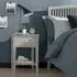 Ashby 1 Drawer Bedside Cabinet - Soft Grey, Beech