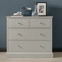 Ashby 2+2 Drawer Chest - Soft Grey