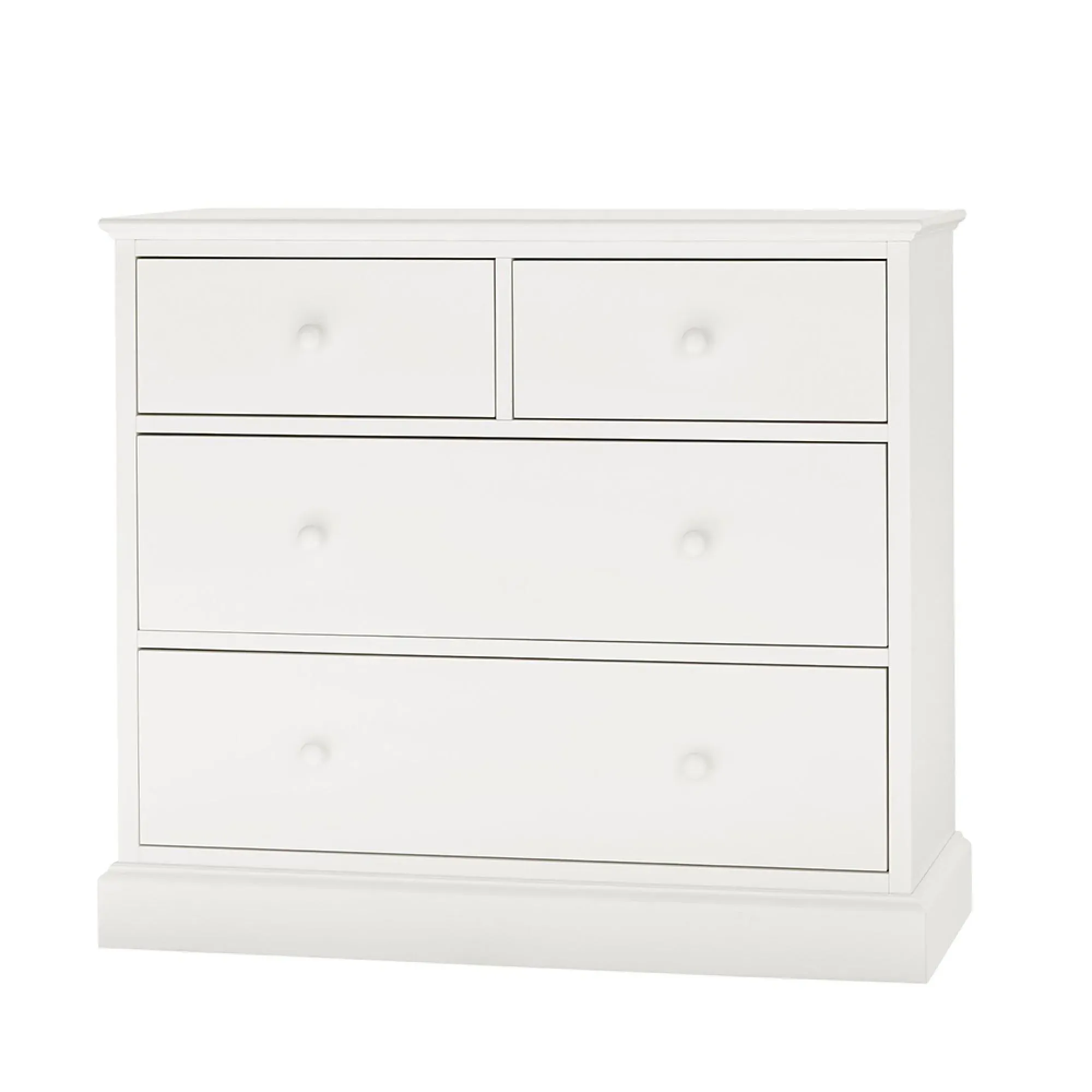 Ashby 2+2 Drawer Chest - White