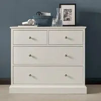 Ashby 2+2 Drawer Chest - White