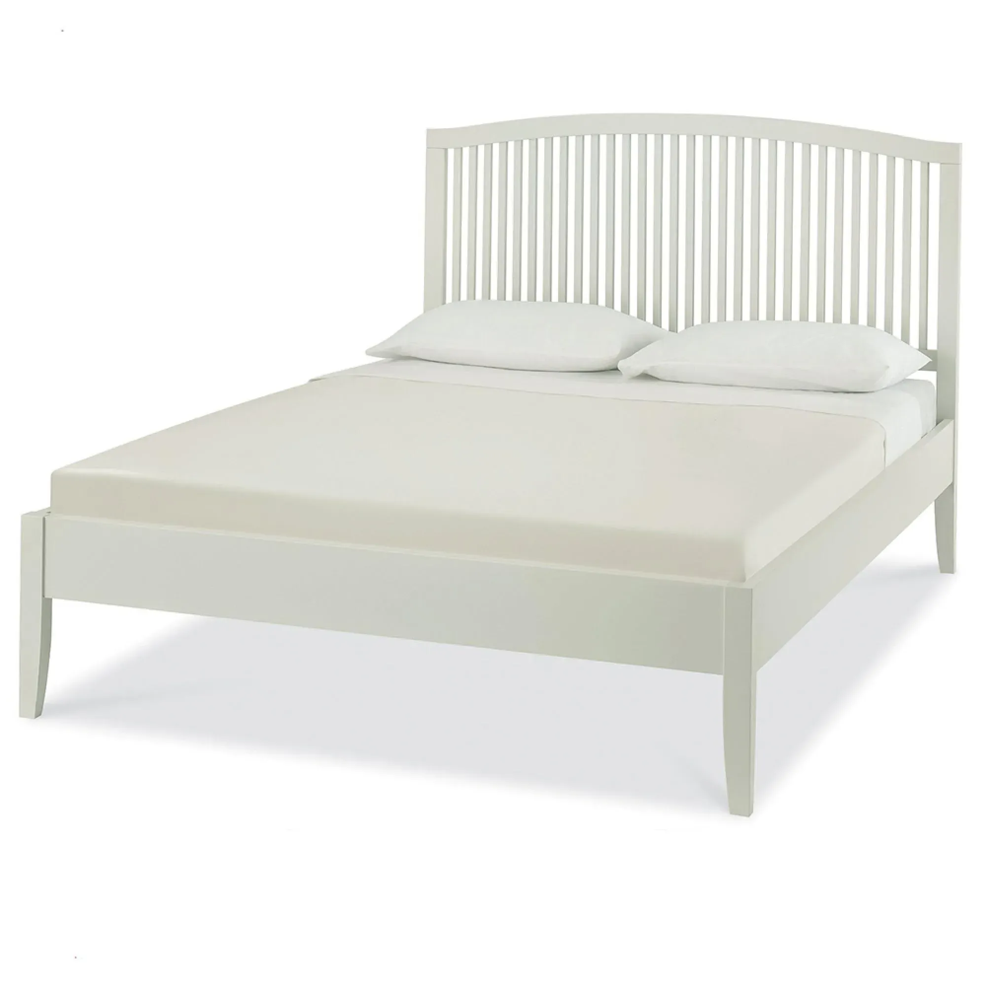 Ashby Slatted Bed Frame - Soft Grey