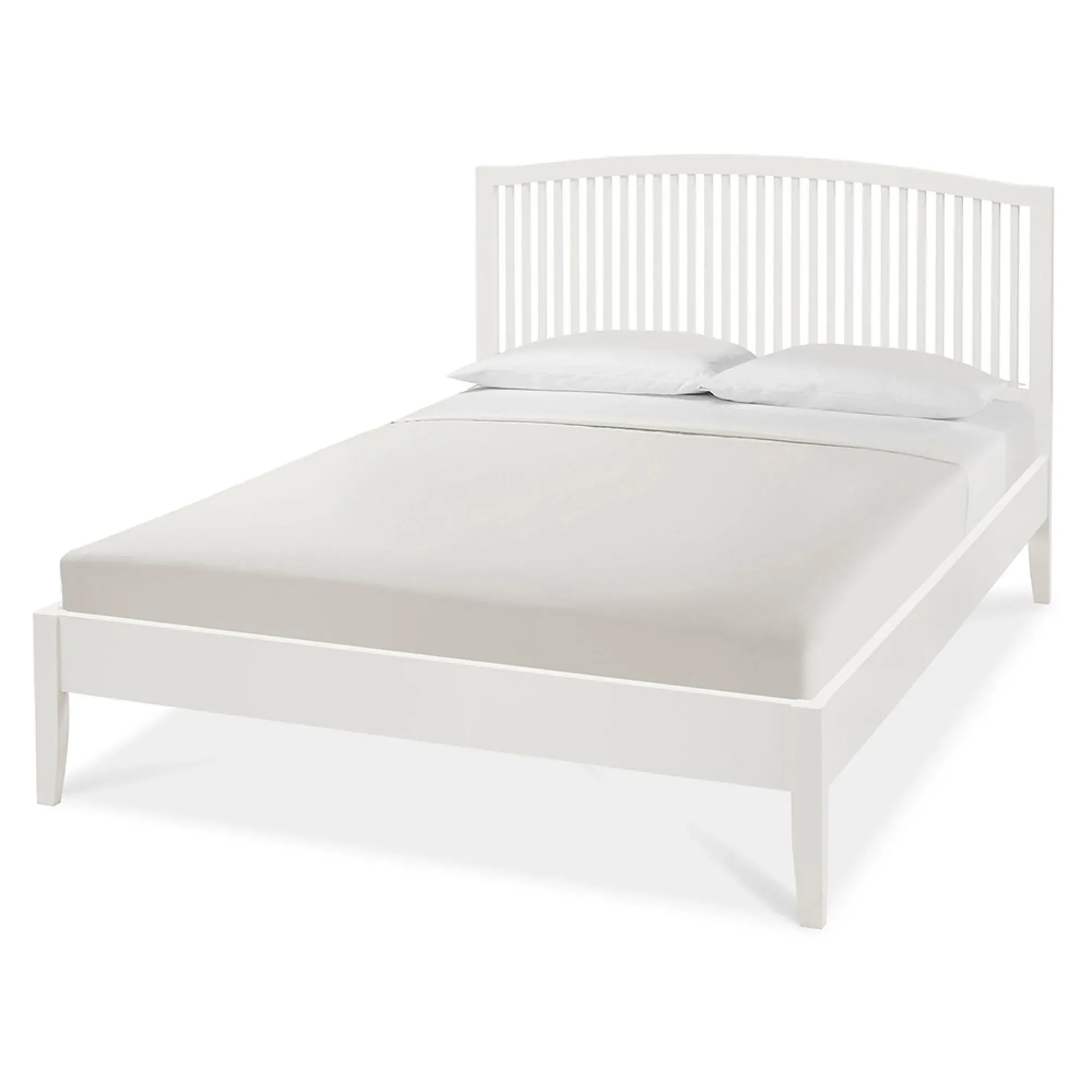 Ashby Slatted Bed Frame - White