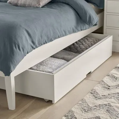 Ashby Underbed Drawer - White, Beech
