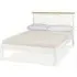 Atlanta Two Tone King Size Bed Frame - White, Oak