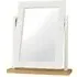 Atlanta Two Tone Vanity Mirror - White, Oak