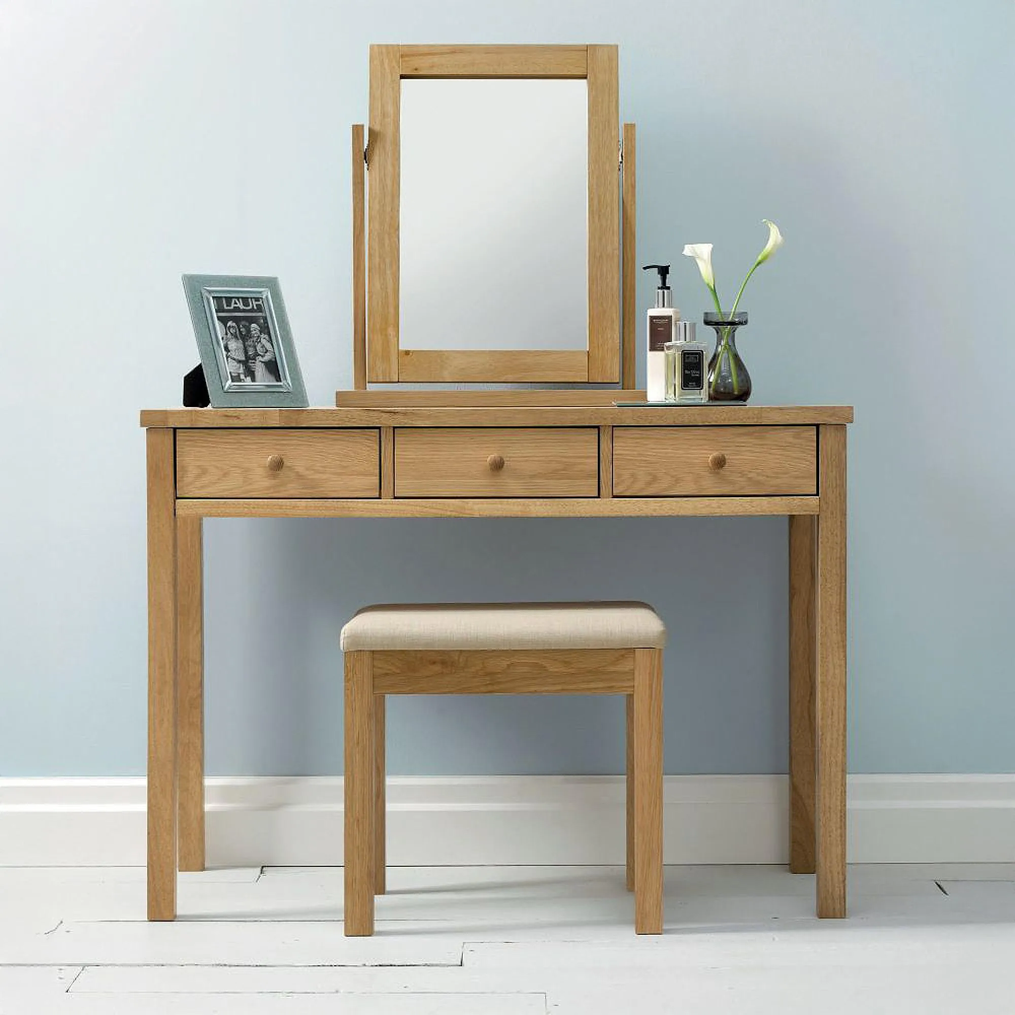 Atlanta Vanity Mirror - Oak