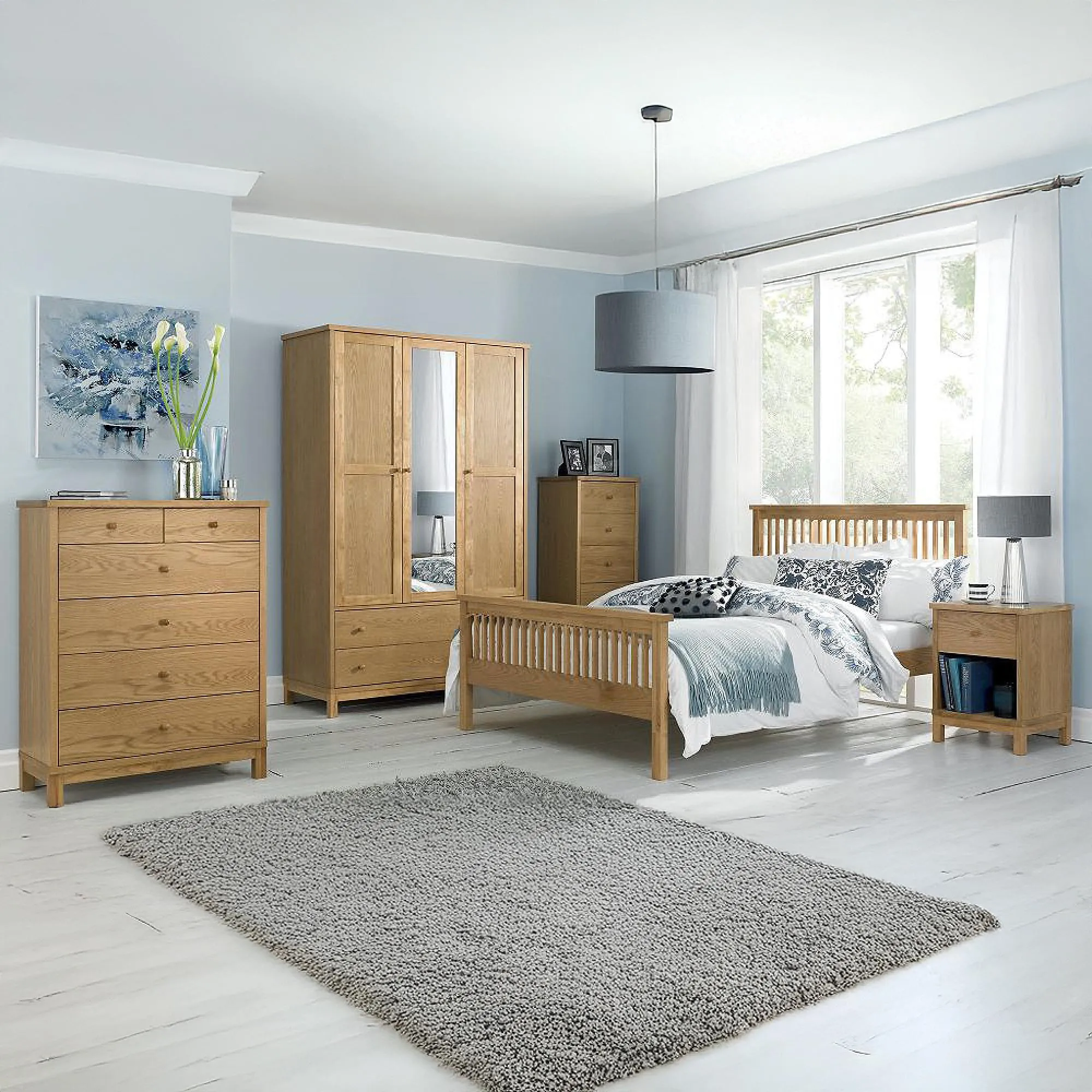 Atlanta Vanity Mirror - Oak