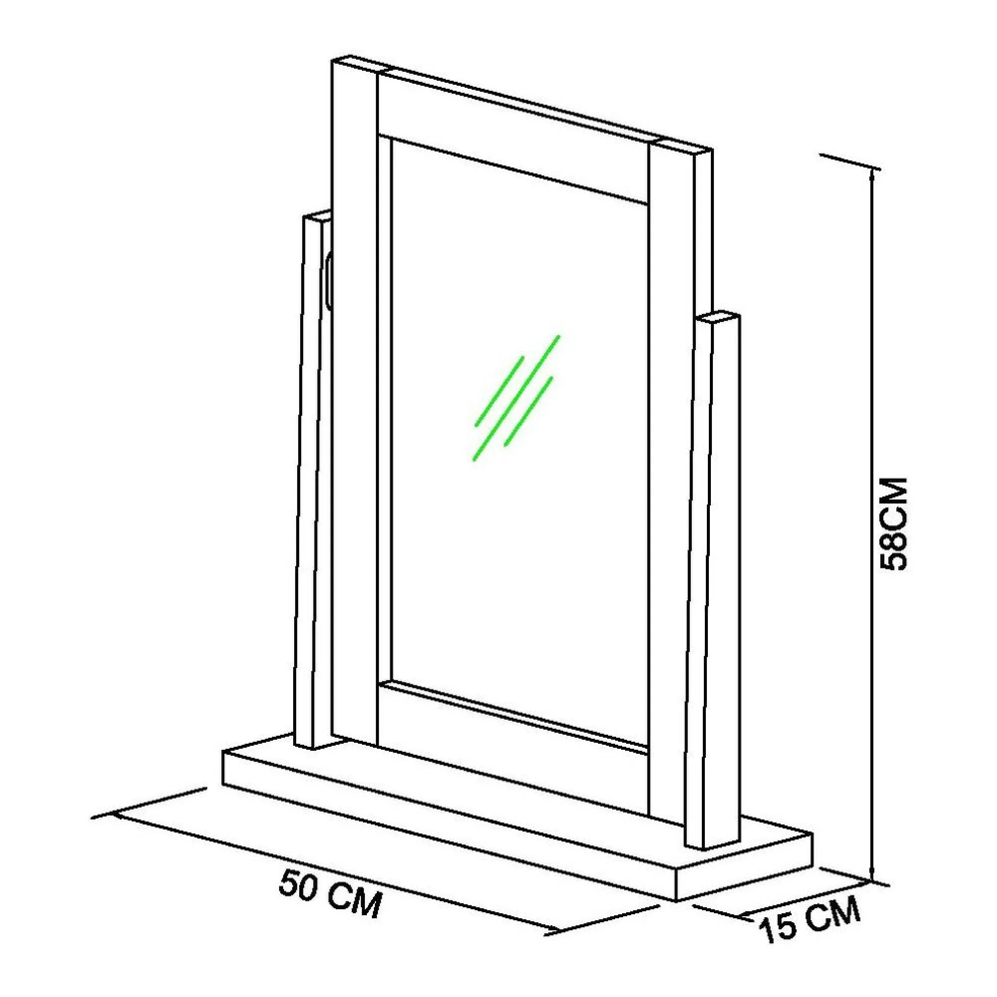 Atlanta Vanity Mirror - White