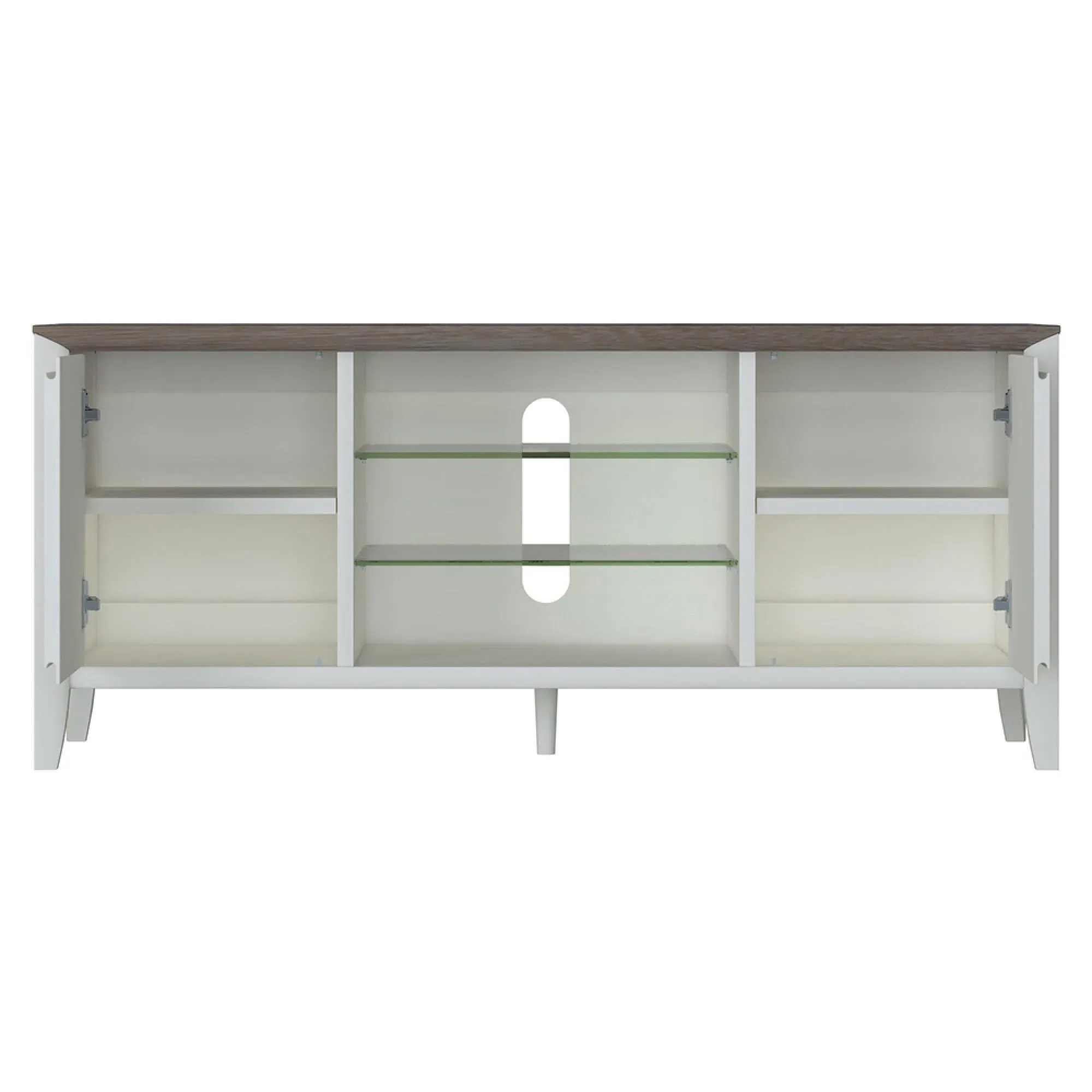 Bergen 43in Entertainment Unit - Grey Washed, Oak