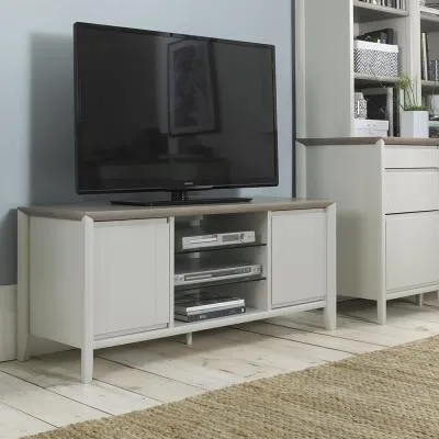 Bergen 43in Entertainment Unit - Grey Washed, Oak