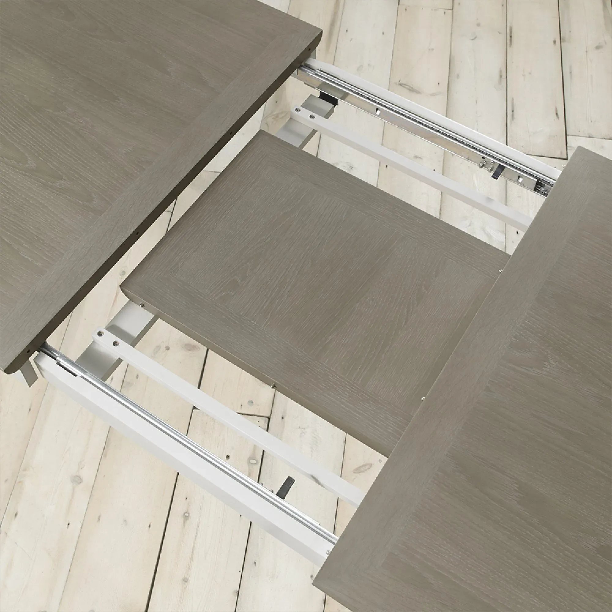 Bergen 6-Seater Extendable Dining Table - Grey Washed, Oak