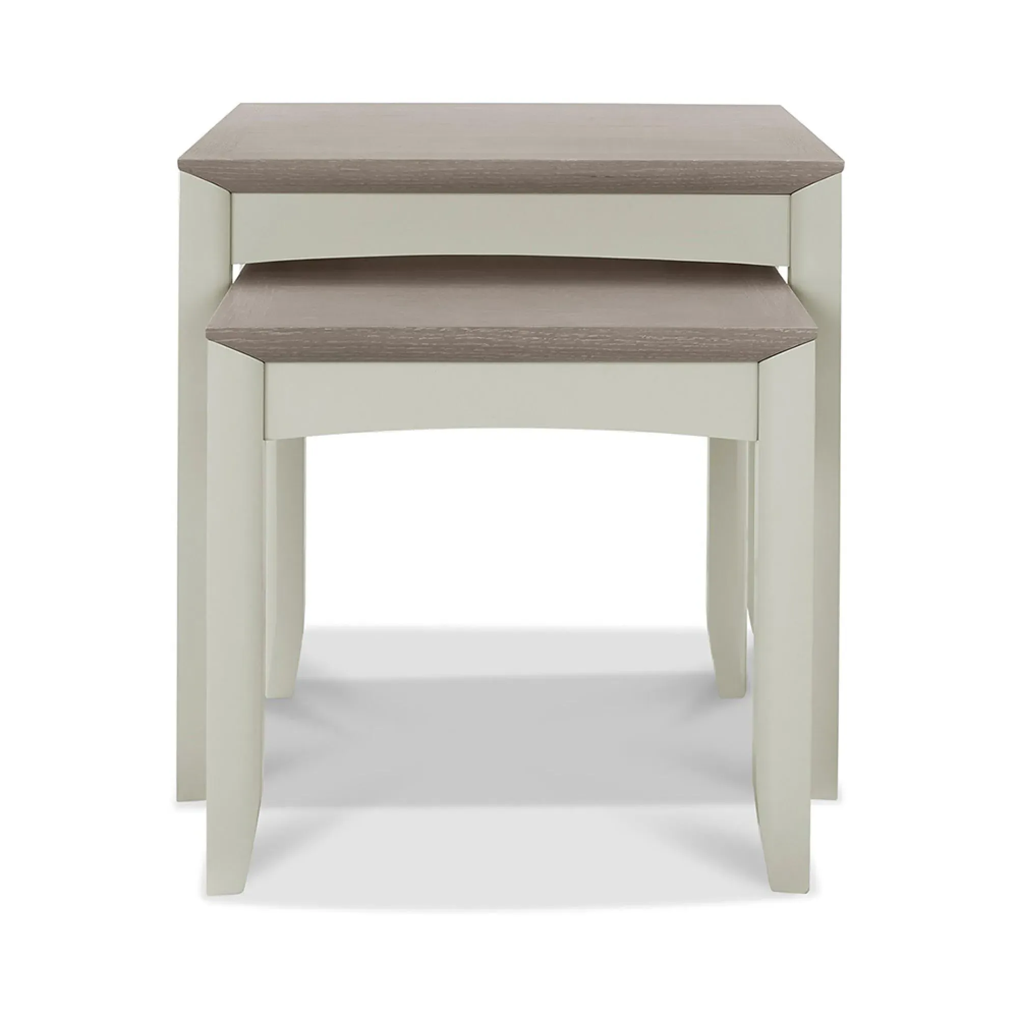 Bergen Nest of Lamp Tables - Grey Washed, Oak