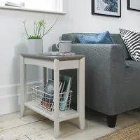 Bergen Side Table - Grey Washed, Oak