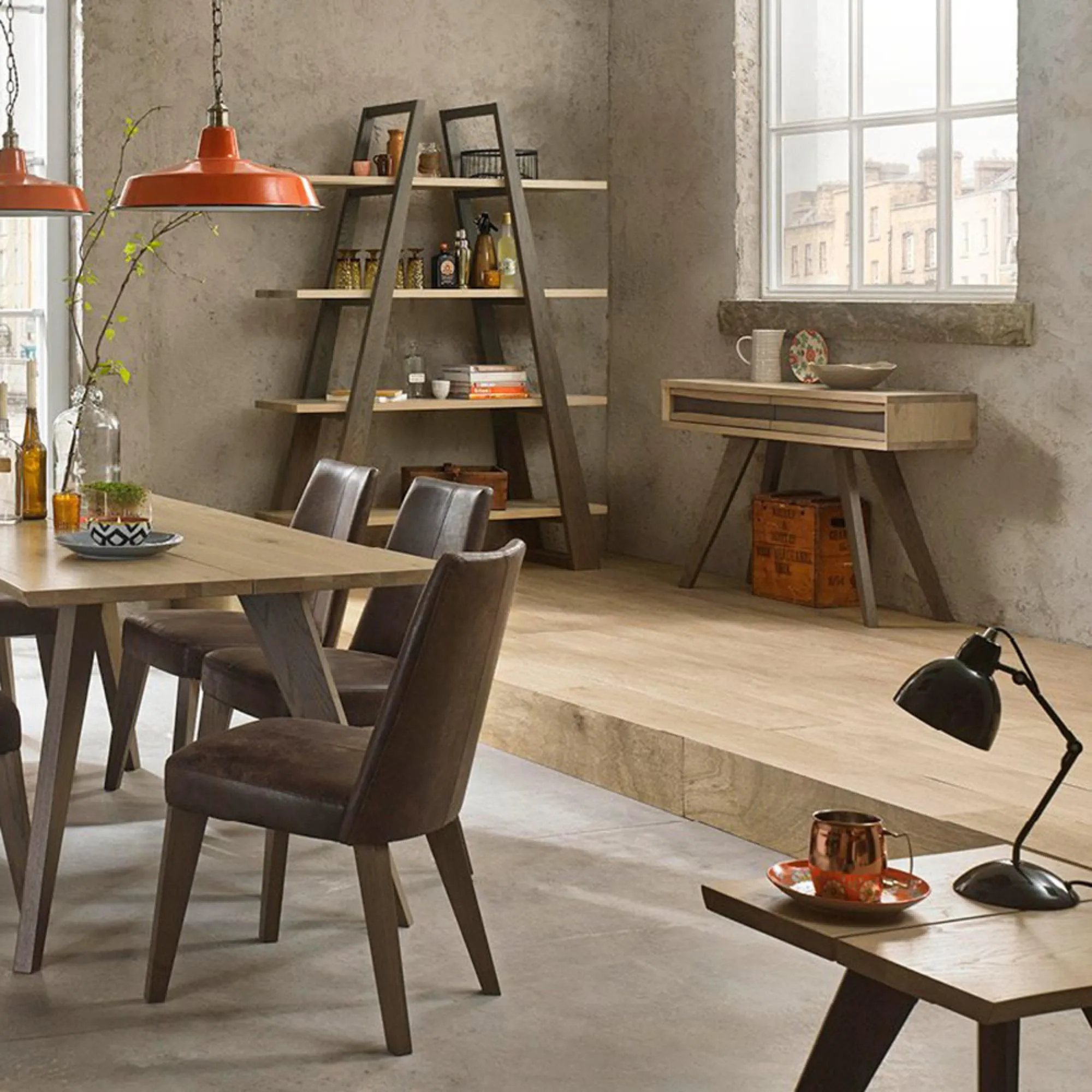 Cadell 1 Drawer Console Table - Aged Oak