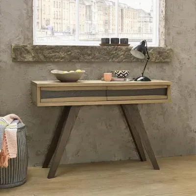 Cadell 1 Drawer Console Table - Aged Oak