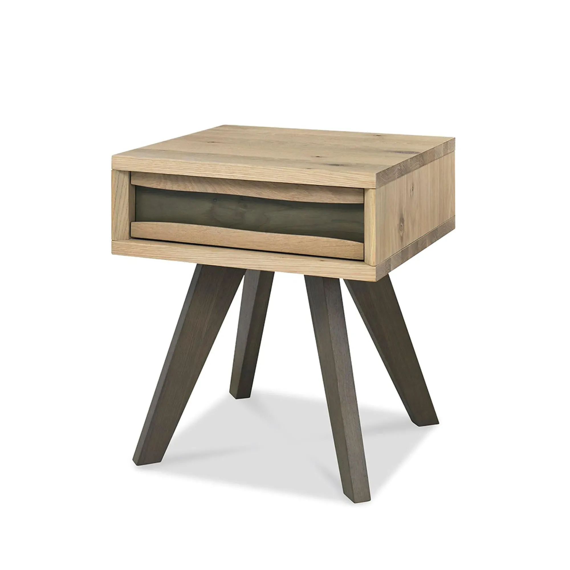Cadell 1 Drawer Lamp Table - Aged Oak