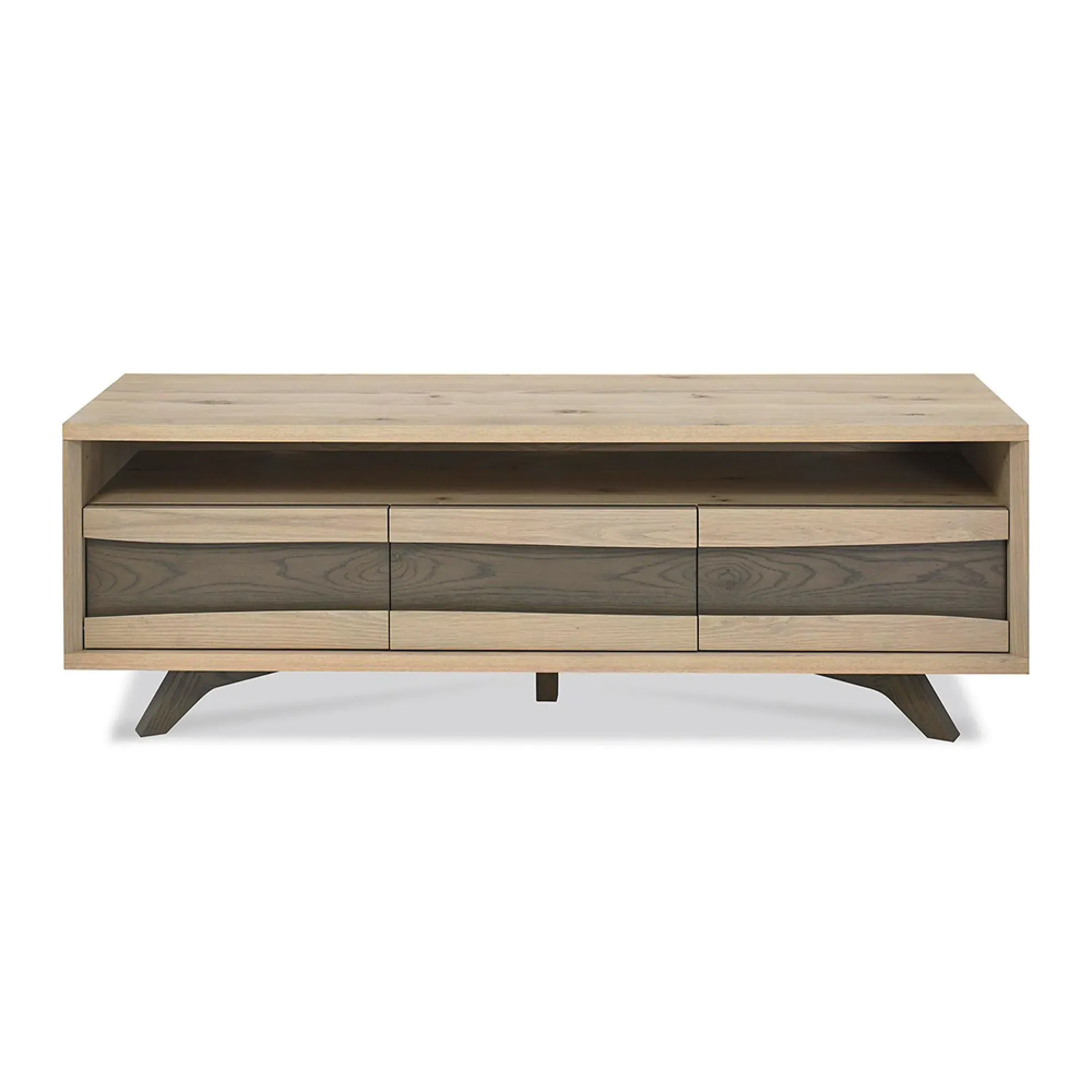 Cadell 3 Drawer TV Unit - Aged Oak