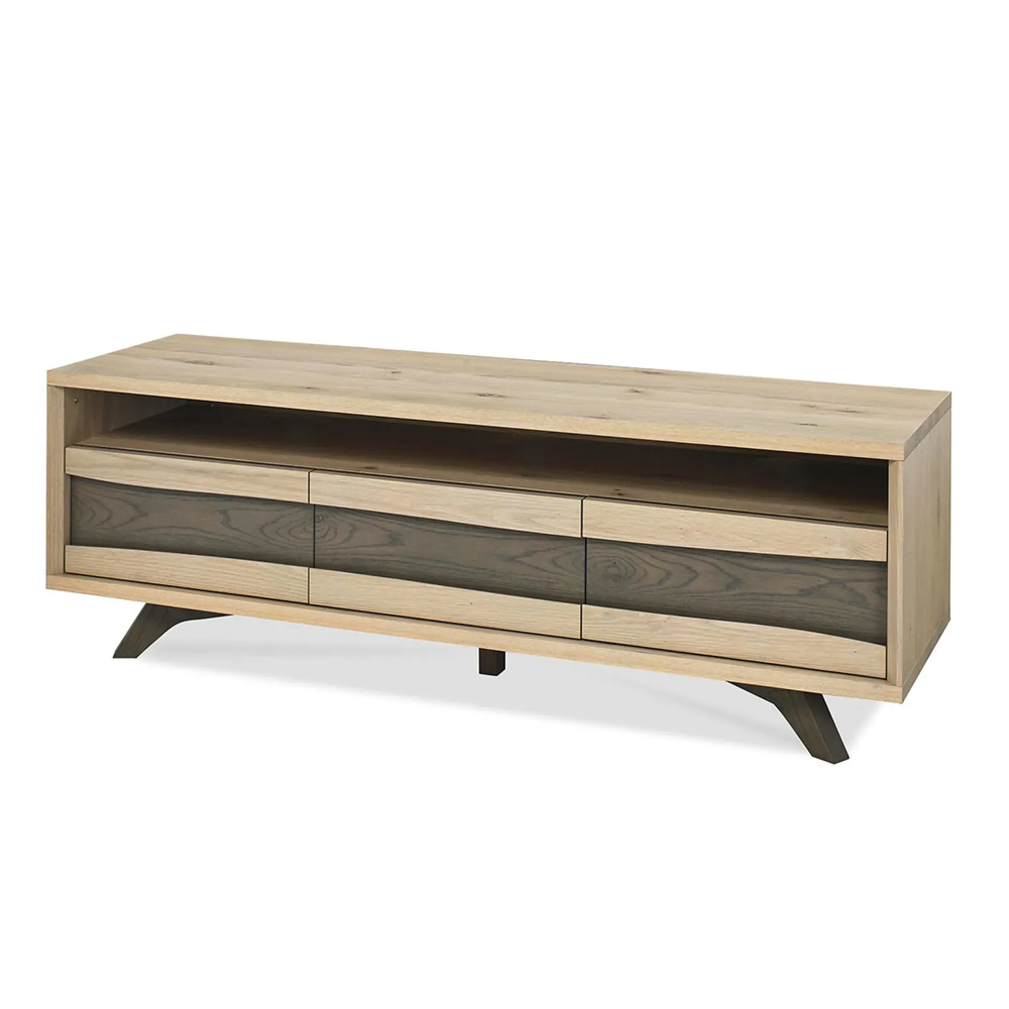 Cadell 3 Drawer TV Unit - Aged Oak