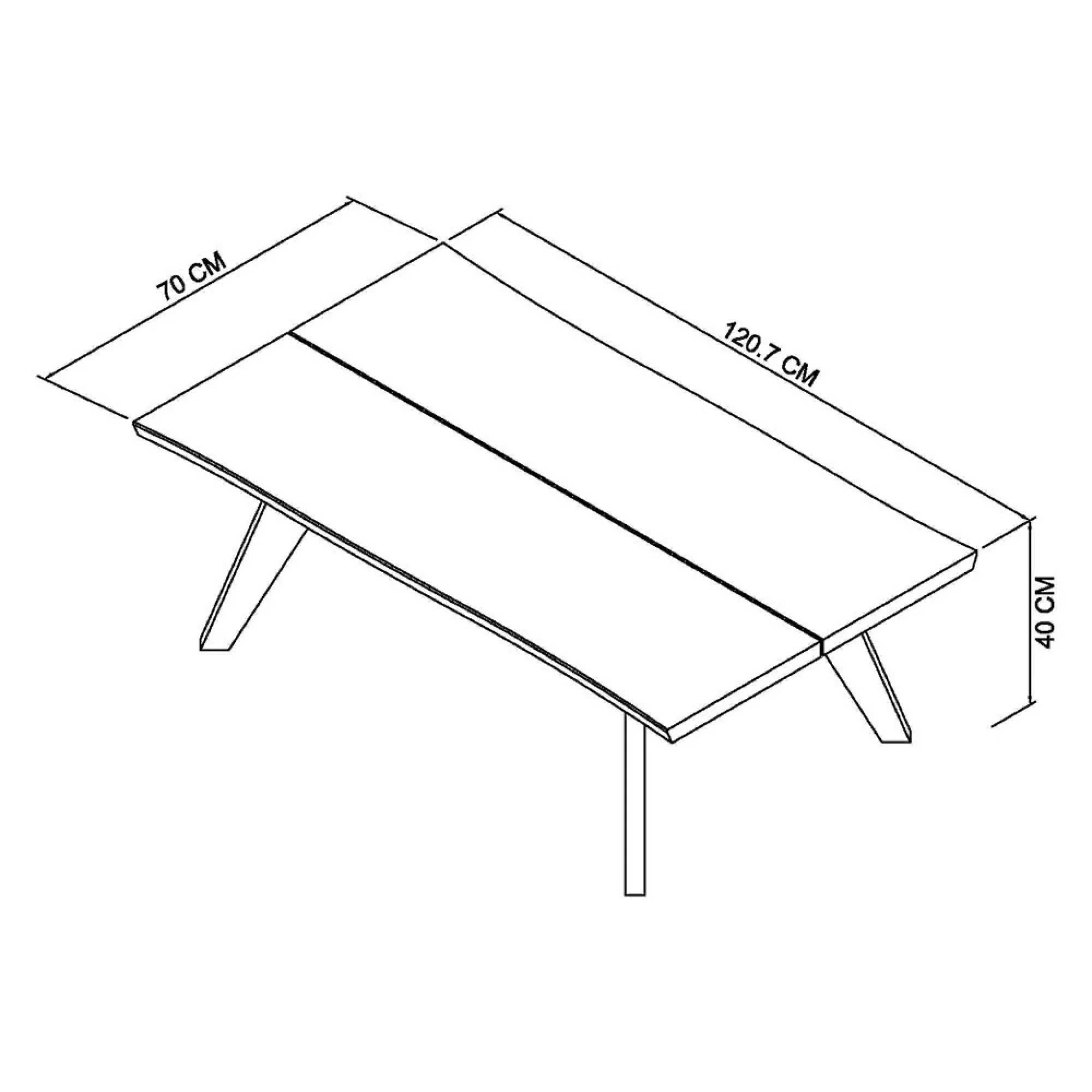 Cadell Coffee Table - Aged Oak