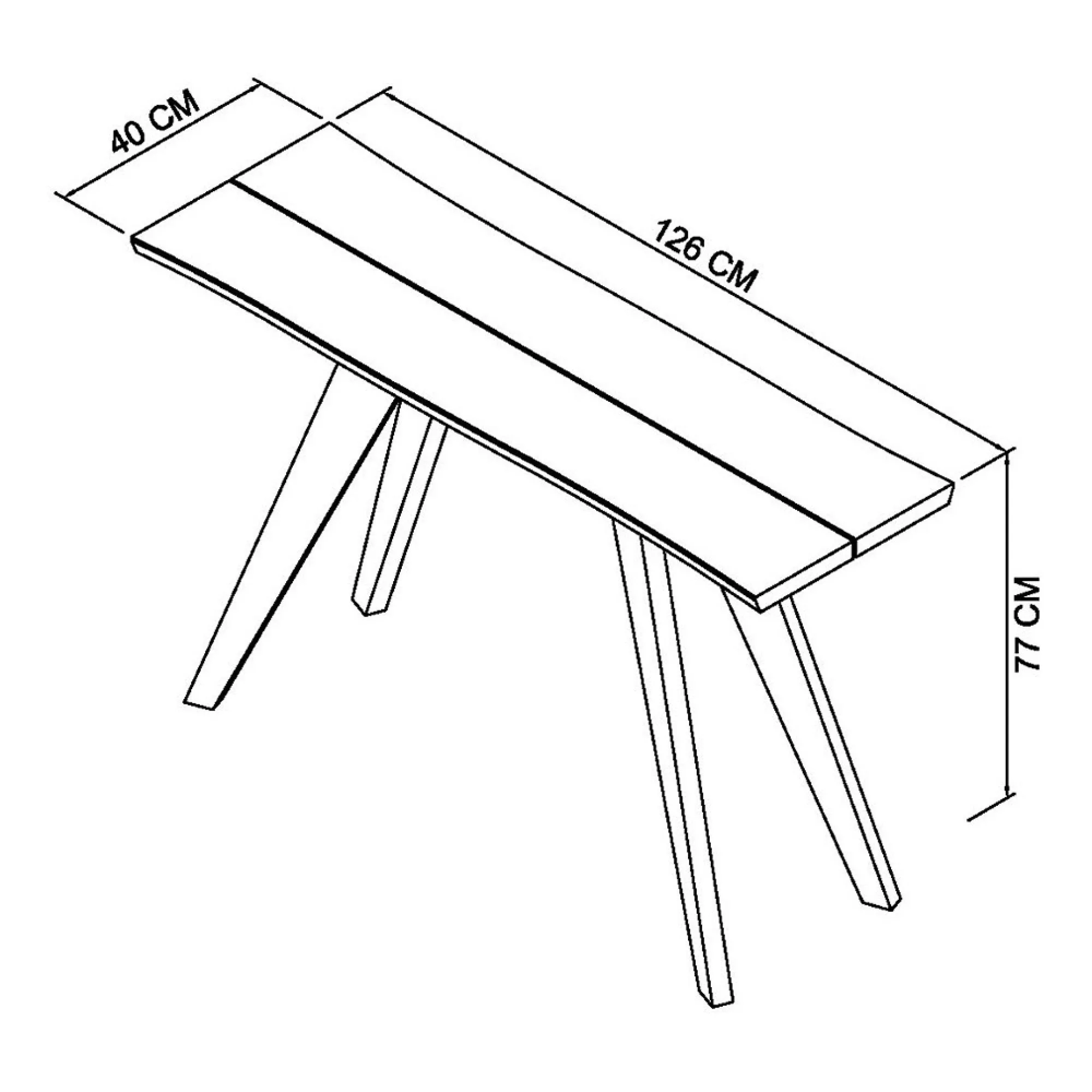 Cadell Console Table - Aged Oak