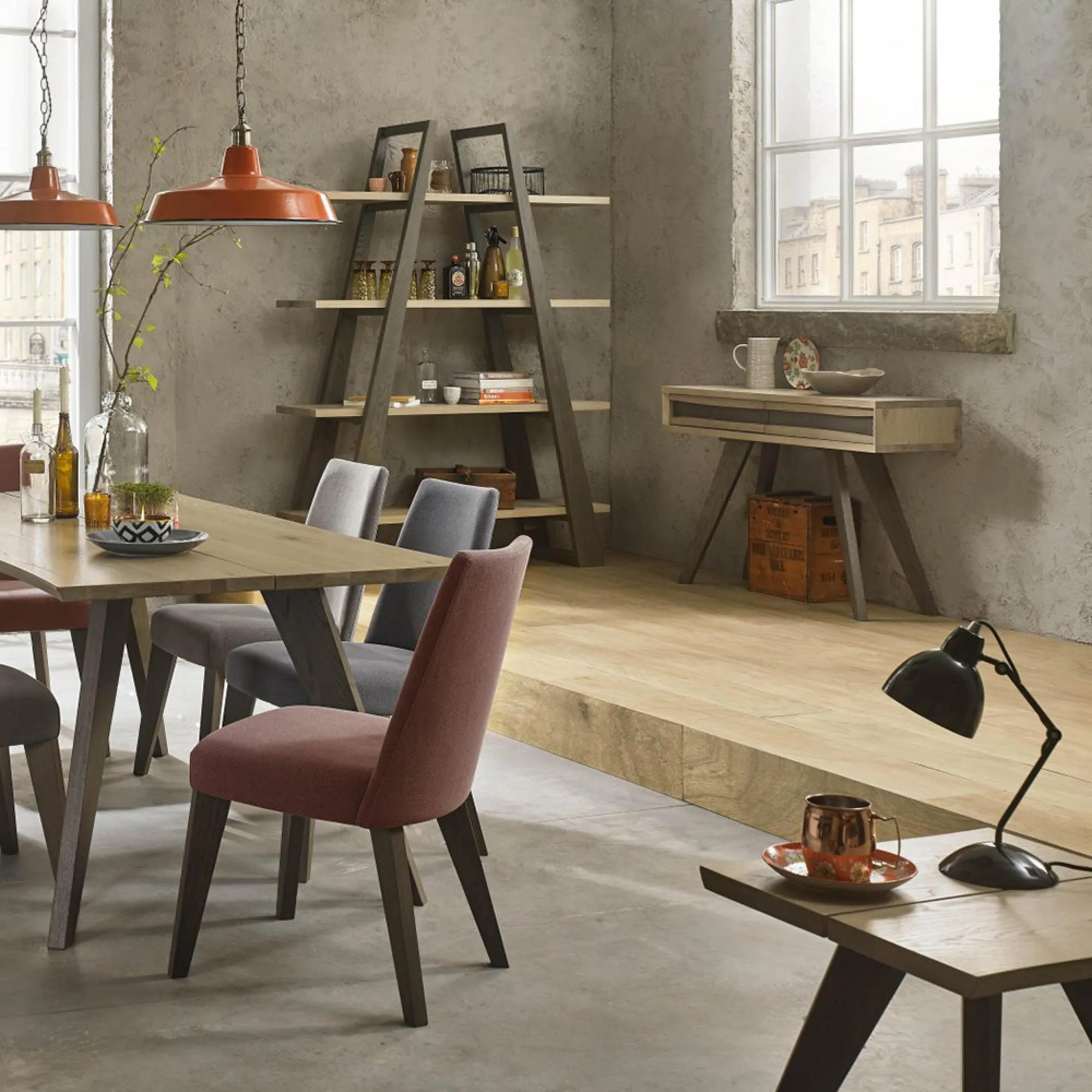 Cadell Open Display Unit - Aged Oak