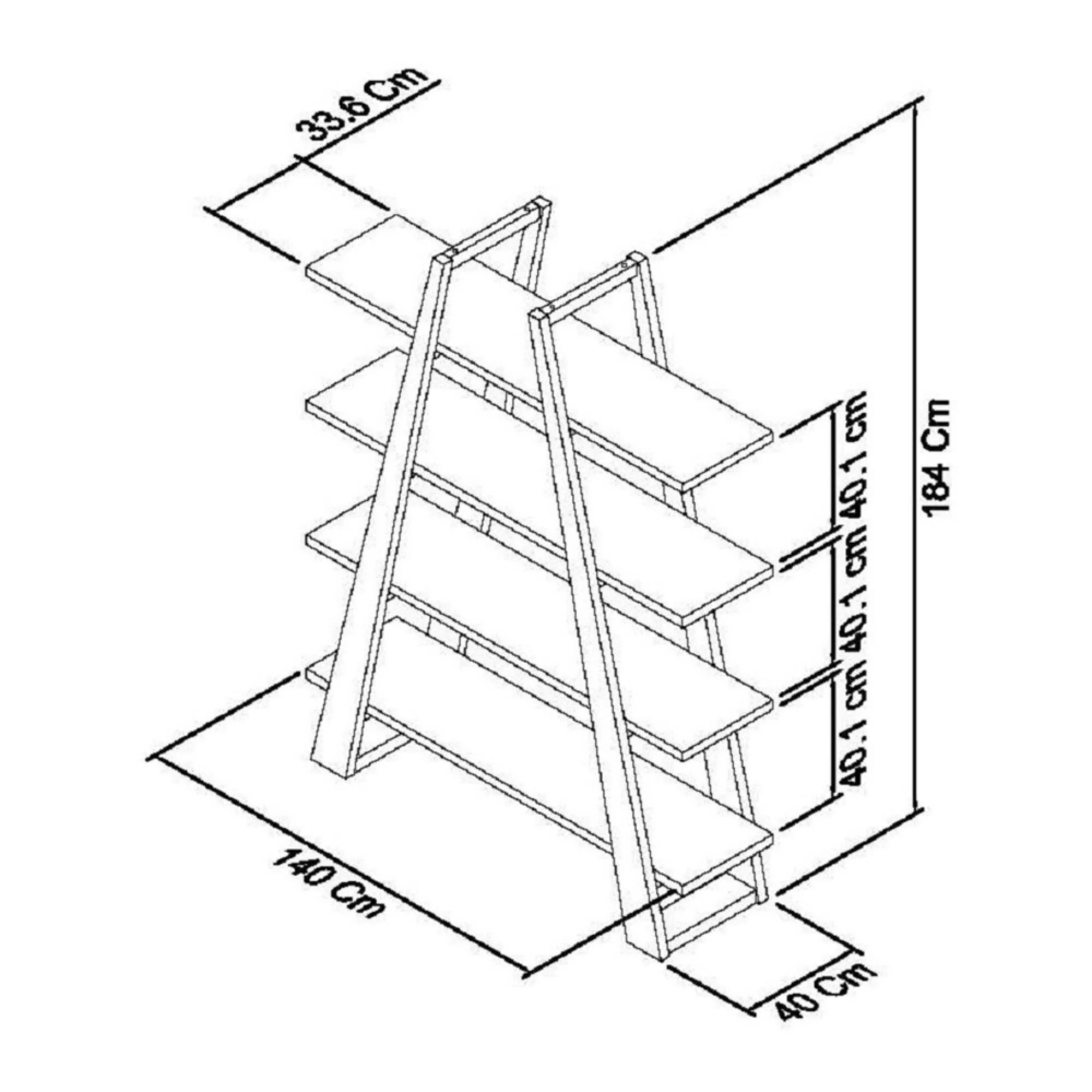 Cadell Open Display Unit - Aged Oak
