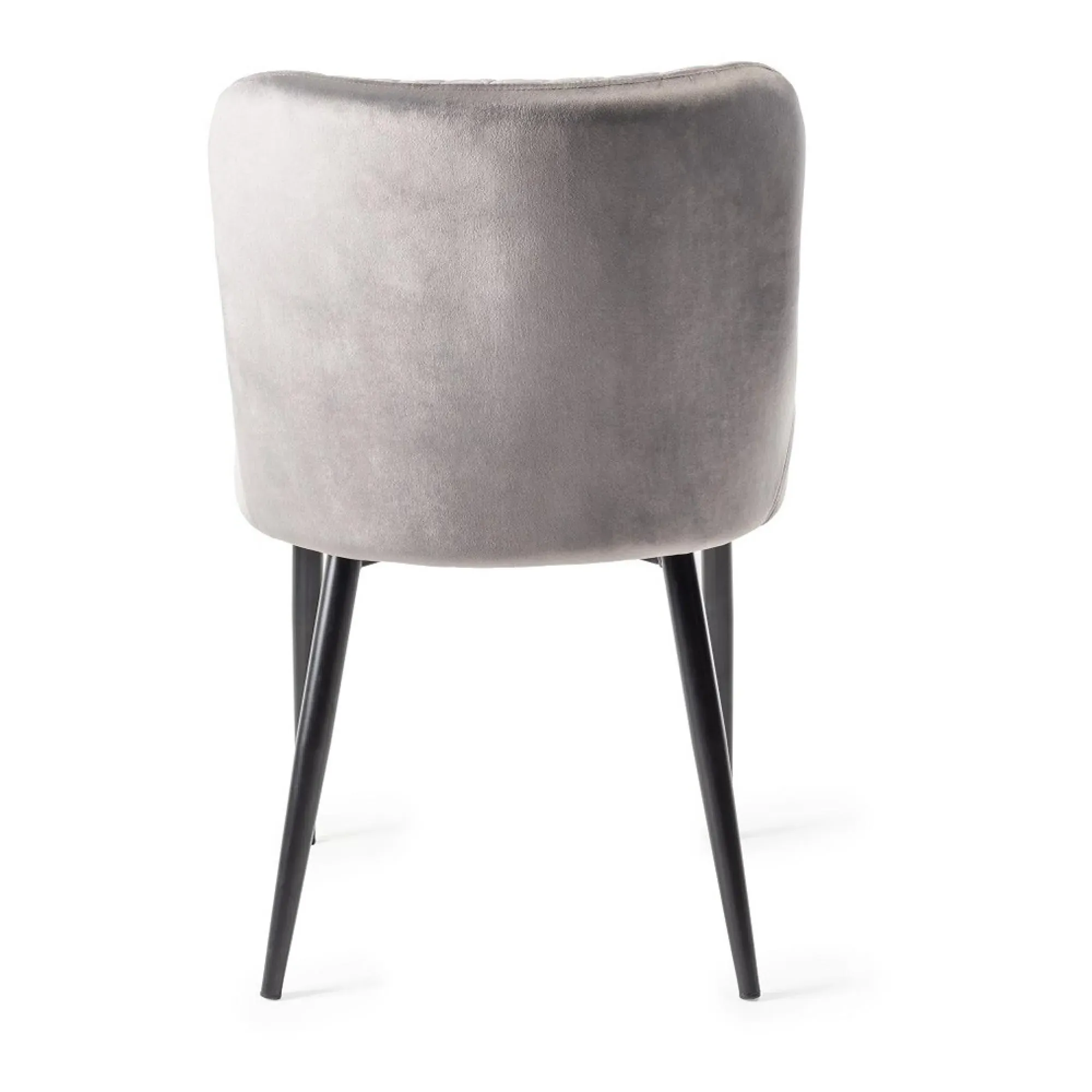 Cezanne Dining Chair - Grey, Velvet
