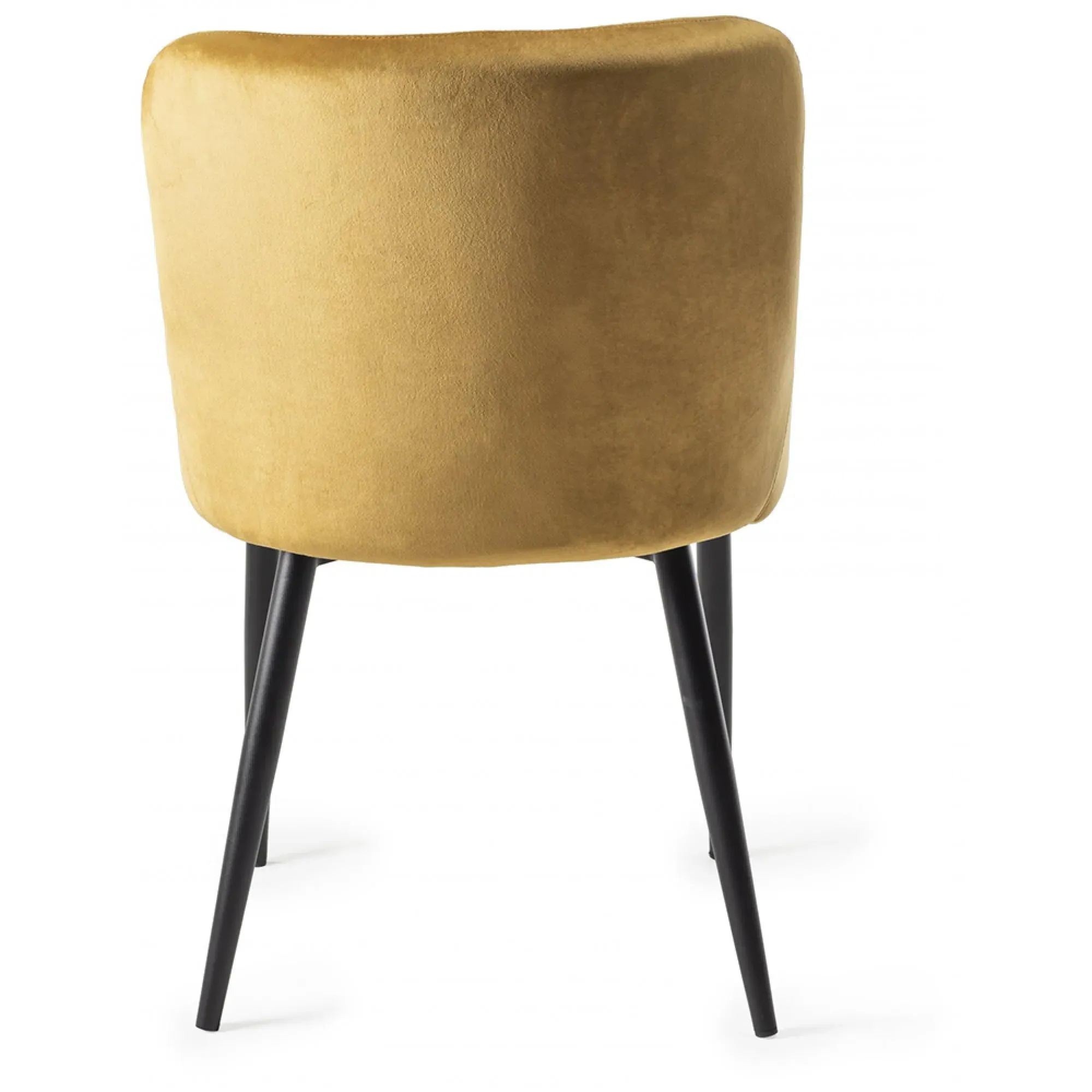 Cezanne Dining Chair - Mustard, Velvet