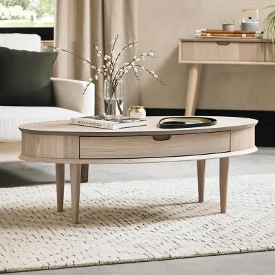 Dansk 1 Drawer Coffee Table - Scandi Oak image
