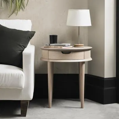 Dansk 1 Drawer Lamp Table - Scandi Oak image