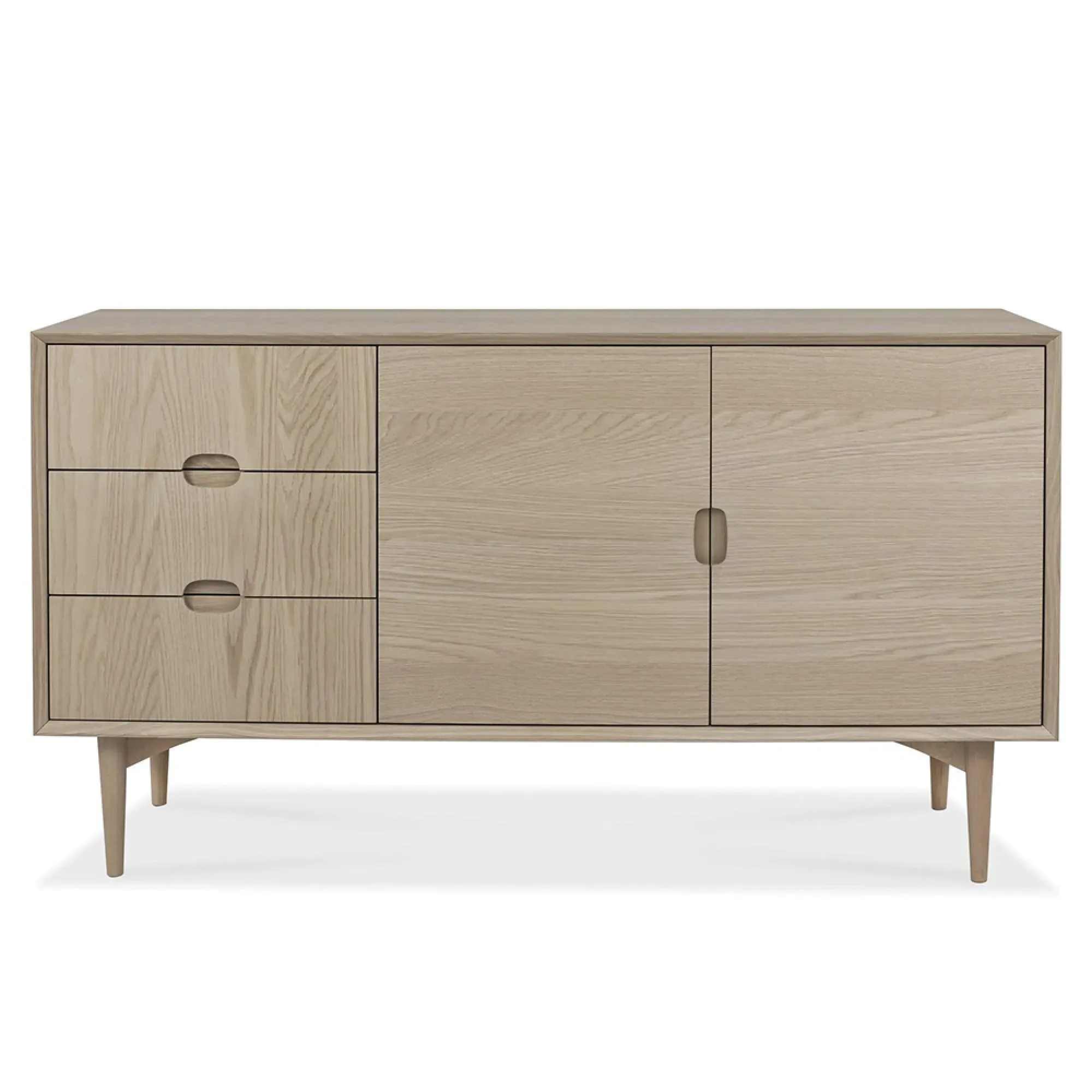 Dansk 2 Door 3 Drawer Large Sideboard - Scandi Oak