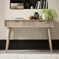 Dansk 2 Drawer Console Table - Scandi Oak