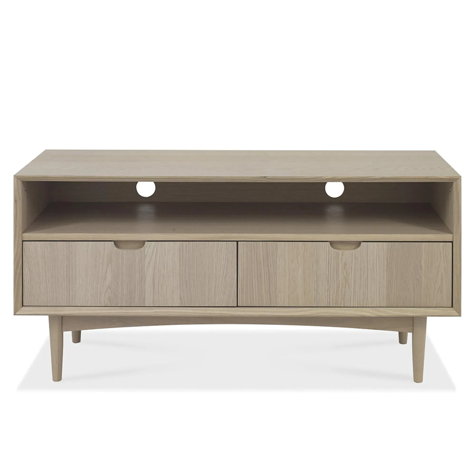 Dansk 2 Drawer TV Unit - Scandi Oak