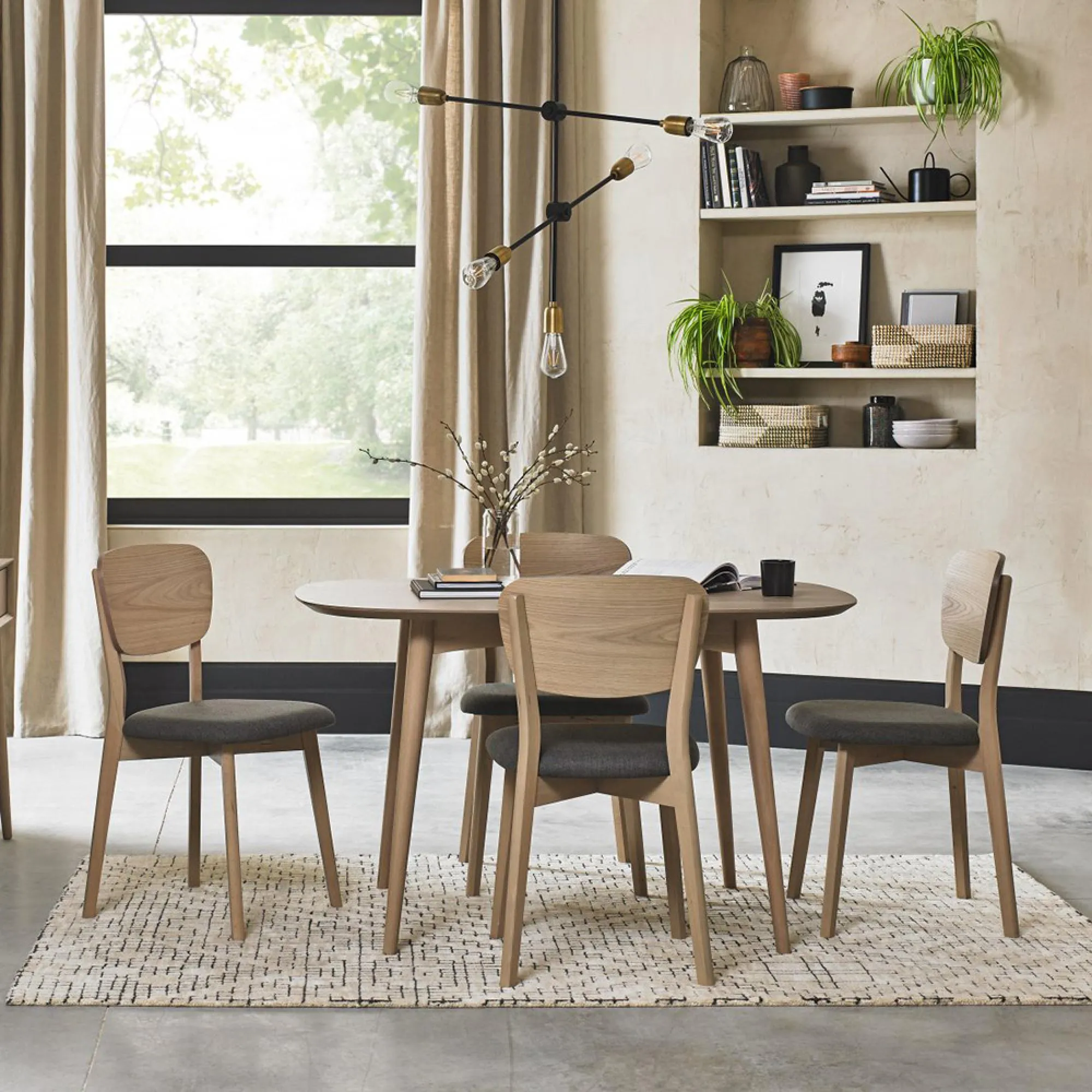 Dansk 4-6 Seater Dining Table - Scandi Oak