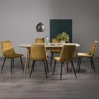Dansk 6-8 Seater Extending Dining Set with Mondrian Chairs - Oak
