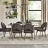 Dansk 6-8 Seater Extending Dining Set with Upholstered Chairs - Oak