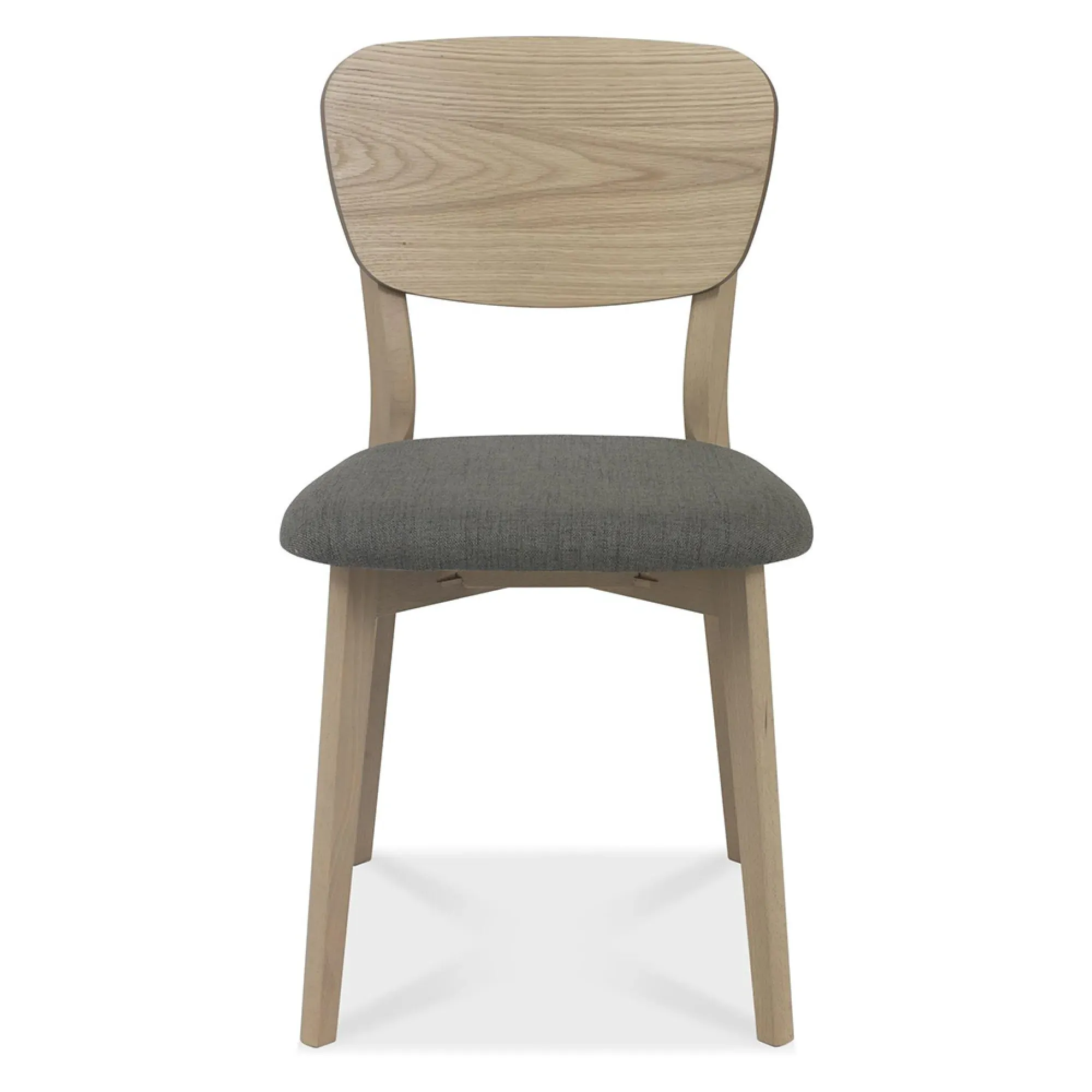 Dansk Dining Table Set with Cold Steel Veneer Back Chairs - Oak