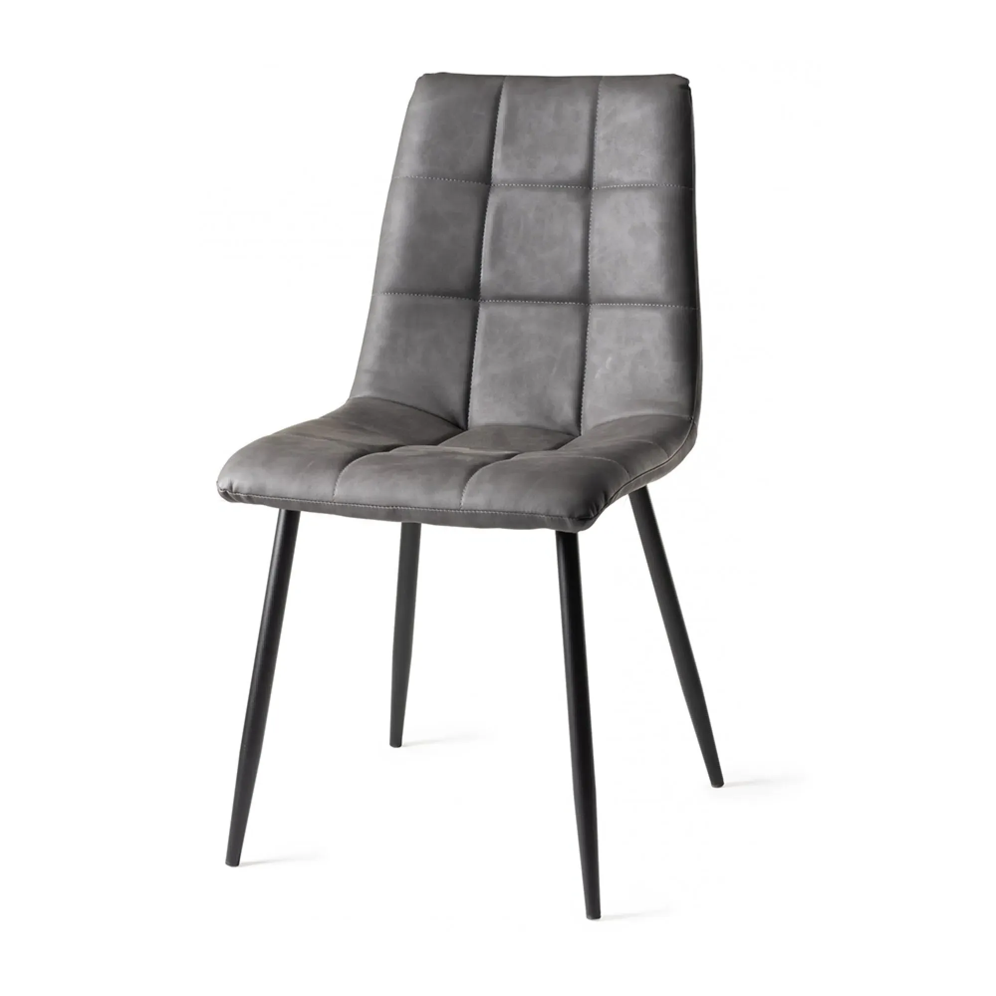 Dansk Dining Table Set with Mondrian Dark Grey Chairs - Scandi Oak