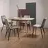Dansk Dining Table Set with Mondrian Velvet Chairs - Scandi Oak