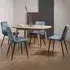 Dansk Dining Table Set with Mondrian Velvet Chairs - Scandi Oak