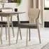 Dansk Scandi Dining Chair - Dark Grey, Oak Veneer