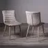 Eriksen Dining Chair with Oak Effect Legs - Grey, Velvet