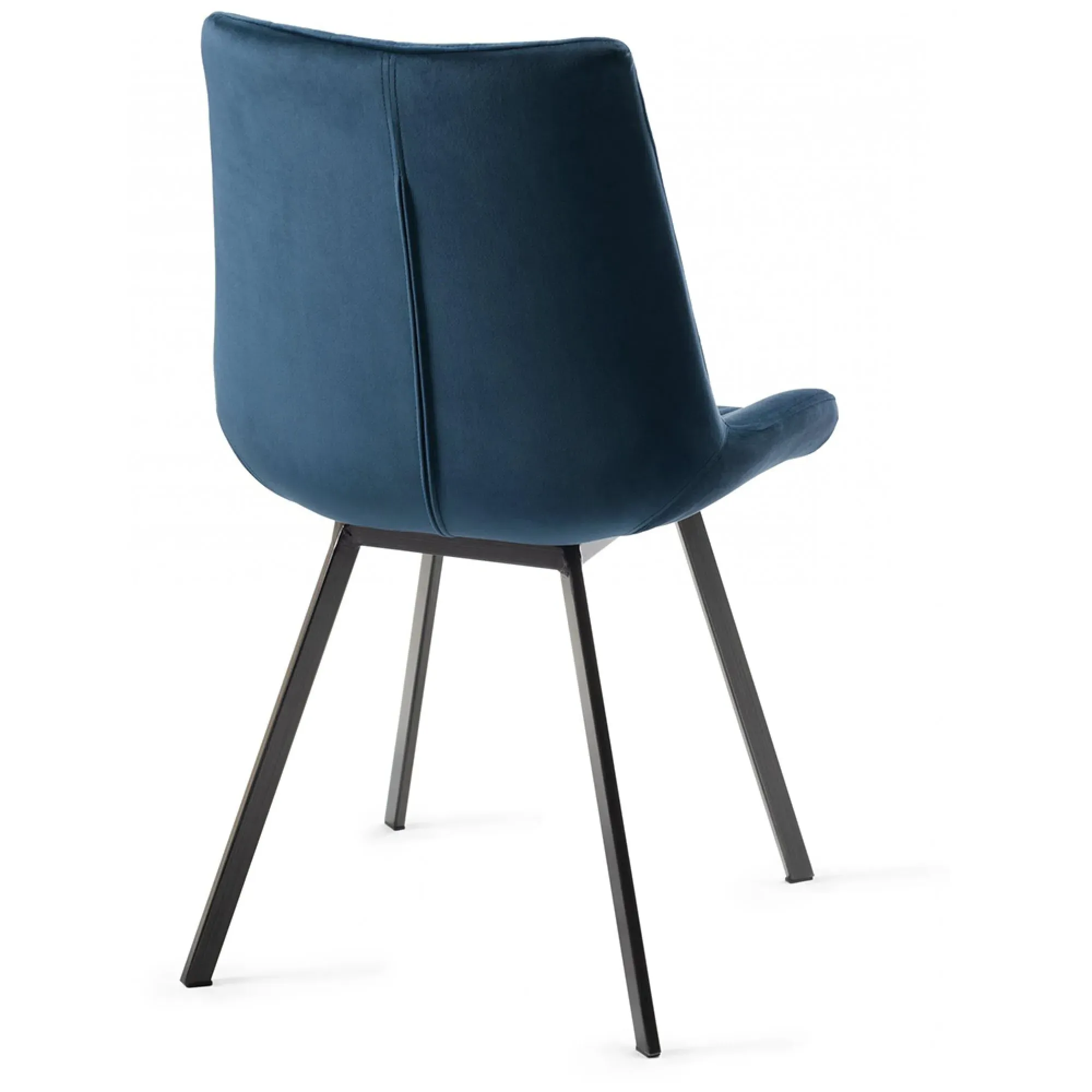 Fontana Dining Chair - Blue, Velvet