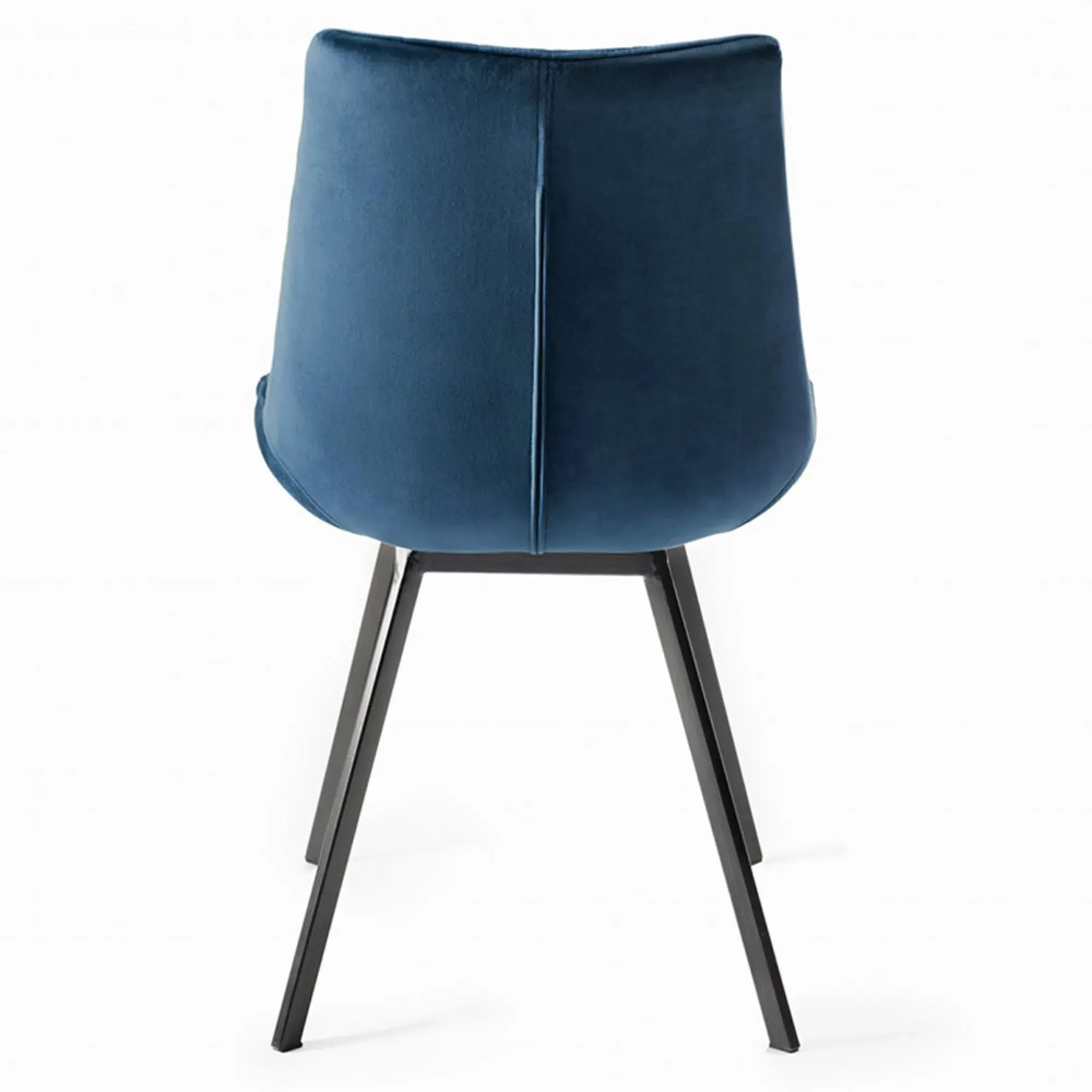 Fontana Dining Chair - Blue, Velvet